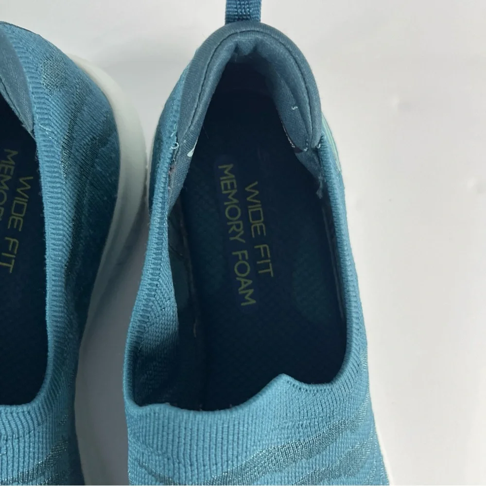 Teal Slip-On Sneakers - Picture 4 of 10